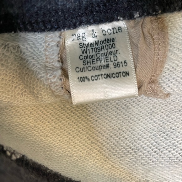 Rag & Bone Miramar PJ Printed Denim Jogger Sweatpants Women Small Sheffield - Picture 11 of 13